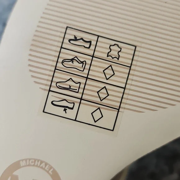 Michael Kors Josephine Wedge White and Tan Wedge Sandals Nwt 10 - Picture 8 of 9